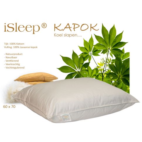iSleep Kapok hoofdkussen (1100 Gram)