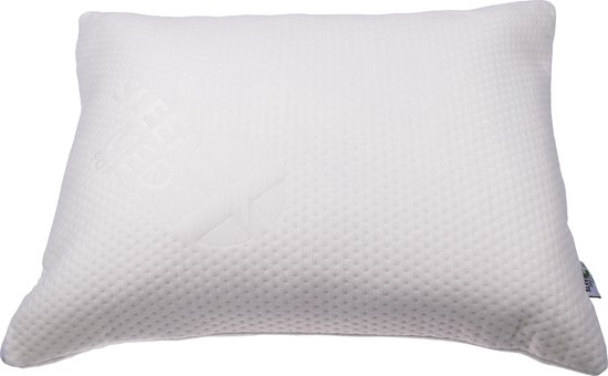 SleepMed - Memory Foam Kussen - 100% Traagschuim - Wit - Hypoallergenen Hoes - 55 x 43... | bol.com