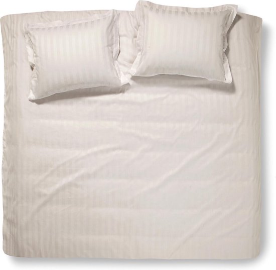 Damai Linea - Dekbedovertrek - Lits-jumeaux - 240 x 200/220 cm - Ivory