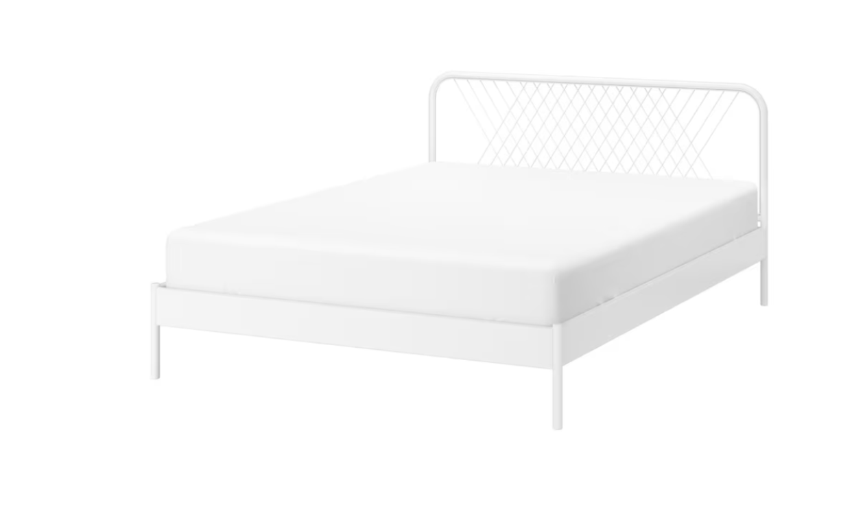 Bedframe, NESTTUN, wit, 140x200 cm - IKEA