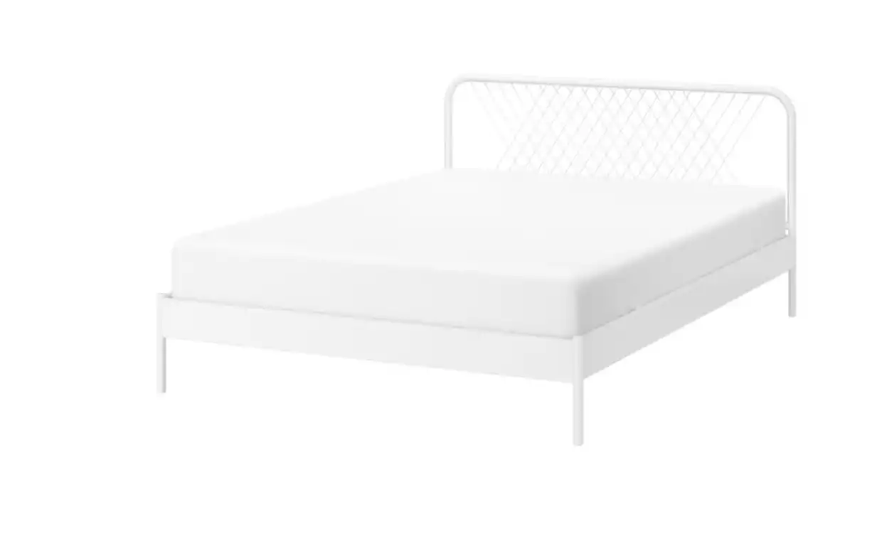 Bedframe, NESTTUN, wit, 140x200 cm - IKEA