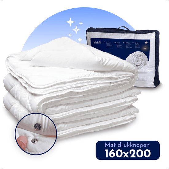 LILLA24 Luxe 4 seizoenen dekbed | 160x200 cm - 30 dagen proefslapen - Anti allergie met twee delen